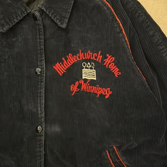 Vintage Veterans D-Day Anniversary Corduroy Jacket Middlechurch Home of Winnipeg - Picture 2 of 13